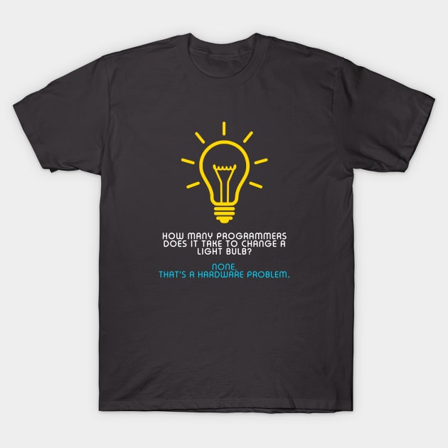 How Many Programmers Does It Take T-Shirt by HeyListen